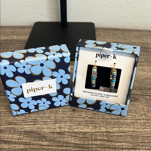Piper K Reconstituted Turquoise Earrings ✨ - Picture 6 of 6
